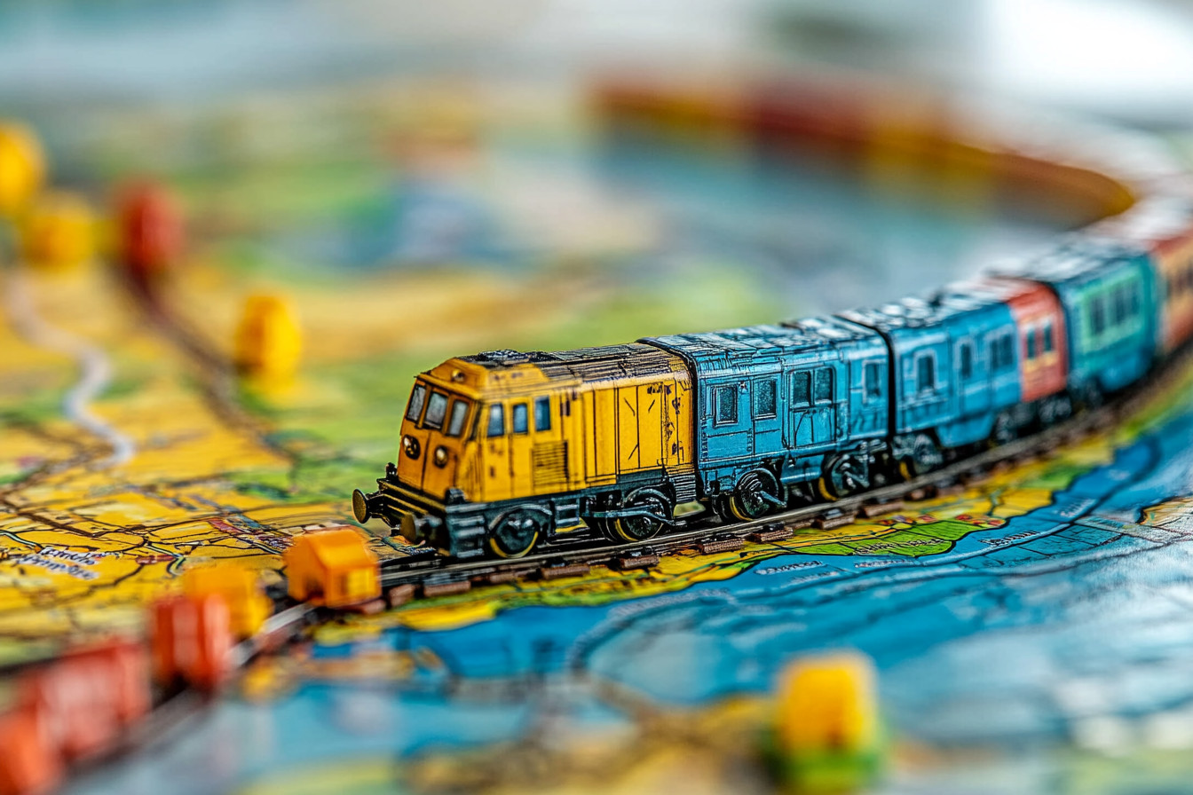 Map highlighting choke points in Ticket to Ride Europe, such as Stockholm to Petrograd.