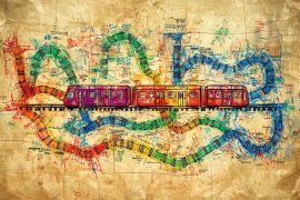 Player drawing new destination tickets in the middle of a Ticket to Ride Europe game.